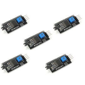 Aihasd I2C IIC Serial Interface Adapter Plate for LCD Display 1602 and 2004 Pack of 5