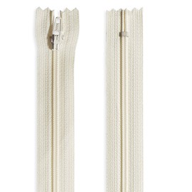 7 inch Nylon Coil Zipper 7” Natural Zippers for Sewing Zipper Ivory Crafts