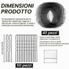 COYUN Retine per Capelli Chignon,40 Pezzi Retina per Capelli,con 50
