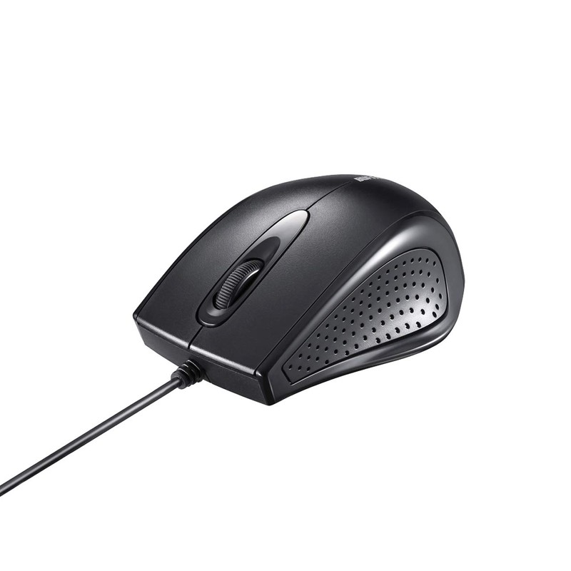 Buffalo BSMRU050BK Wired 3 Button IR Optical Mouse Black