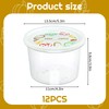 Rainmae 12pcs Pizza Dough Proofing Box with Lids, 1100ML Stackable