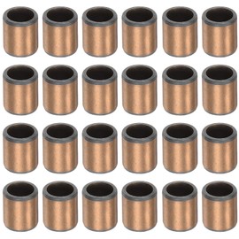 sourcing map Sleeve Bearings 6mm Bore x 8mm OD x 10mm Length Plain Bearings Wrapped Oilless Bushings for Sliding Parts of Machinery, 20pcs