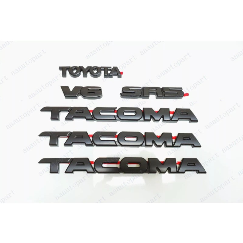 Tacoma 6PC Overlay Kits Matte Black Fit 2005-2015 Toyota Tacoma