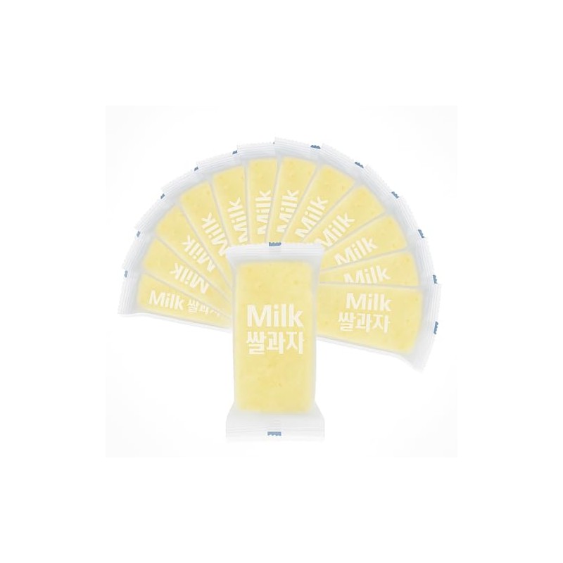 Korean Milk Rice Cracker 밀크 쌀과자 240g (240g, Melon)