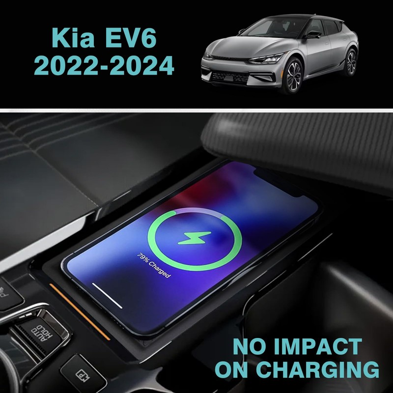 BestEvMod for EV6 Center Console Phone Charge Area Silicone Mat