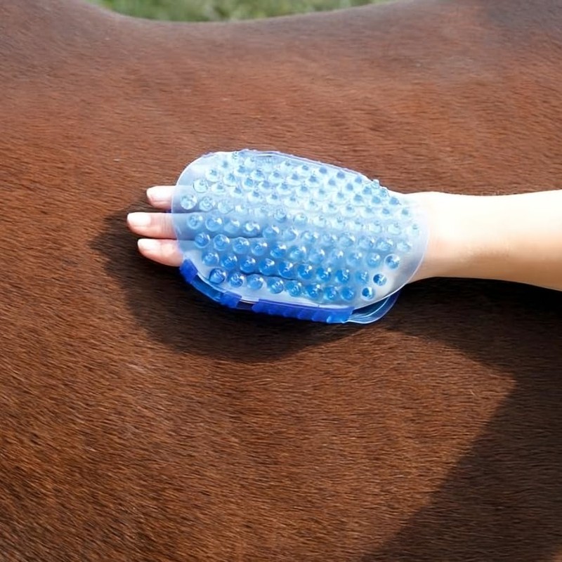 Horse & Pony Grooming Mitt, Dual Sided Massage & Curry