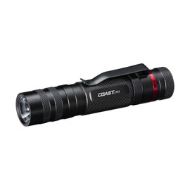 Coast PX1 565 Lumen Pure Beam Focusing LED Flashlight with Twist Focus and Adjustable Pocket Clip