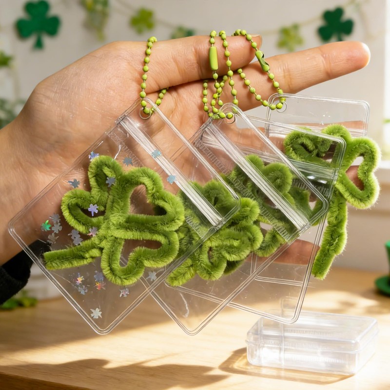 Clover Pipe Cleaner DIY Kit, Makes 10 Complete Lucky Crafts