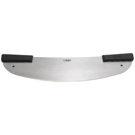 Winco KPP-20 20-Inch Rocker Pizza Knife with Polypropylene Handle, Medium, Stainless Steel, Black