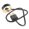 Smart Ring Aluminum Alloy Pedometer Sleep Temperature Tracking Lightweight Smart