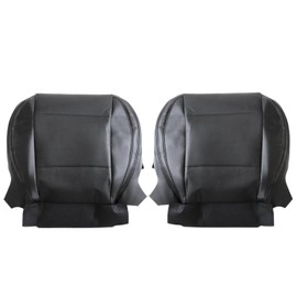 SecosAutoparts Driver & Passenger Bottom Seat Cover Leather Black Compatible with Subaru Outback 2015 2016 2017 2018 2019