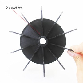 LICHIFIT Replacement Piston Type Small Air Pump Fan Blade Motor Cooling Fan Blade for Autus Direct-Connected Air Compressor Repair Part