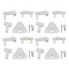 4 Set Pontoon Boat Gate Latch Kit ABS Square Frame