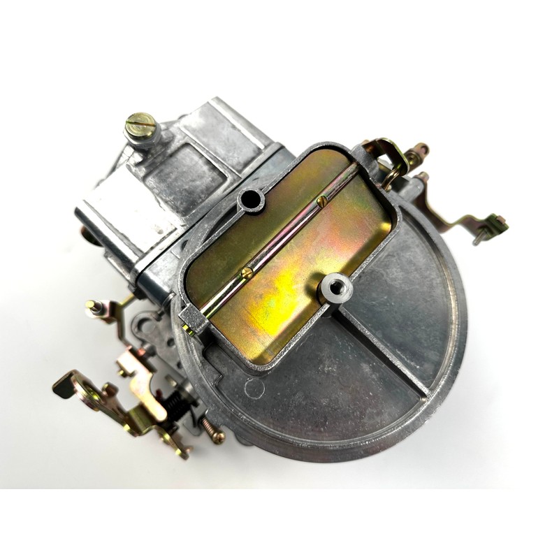 2 Barrel Carburetor 350 CFM Manual Choke silver