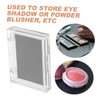 DECHOUS 2pcs Empty Magnetic Makeup Palette Clear Top Organizer for