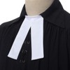 Blessing Simple Lawyer Band Collar Court Ties White
