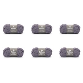 Patons Kroy Socks Yarn - 6 Pack of 50g/1.75oz - Blended Fiber - Knitting, Crocheting & Crafts, Plum