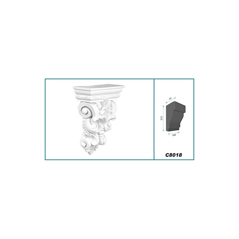 Stucco Console - Large Selection 160 x 75 mm Wall