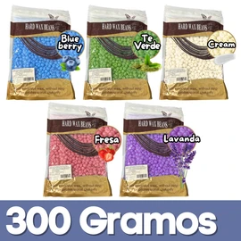 VERALY.MX | Kit Depilar 300gr Cera Española y Tarro Para Cera Perlas para Depilacion Sin Dolor Rostro Piernas Axilas Zona Intima (300 Gramos, Fresa)