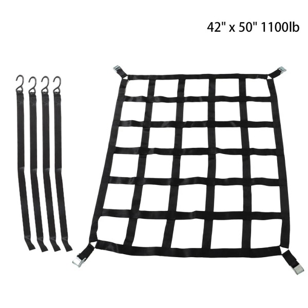 waltyotur Heavy Duty Cargo Net For Pickups Trucks W/Cam Buckles