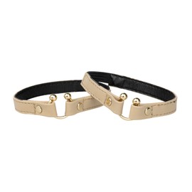 [Allegra K] U-Shaped Removable Shoe Strap Belt, Shoe Strap, Band, Pumps, Prevents Slipping Off, apricot mat