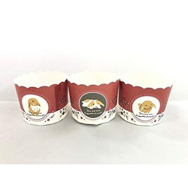 Pastreet FBAT189-193 Muffin Cups, 5 Patterns (Animal), 20 Pieces Each, Assorted Muffin Pans, Paper, Oven Safe, Heat Resistant, Muffin Cupcake, Baking Cup, Made in Japan