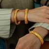 FACAICAI Gold Bangles for Women Chunky Stretch Bangles Bracelets Set