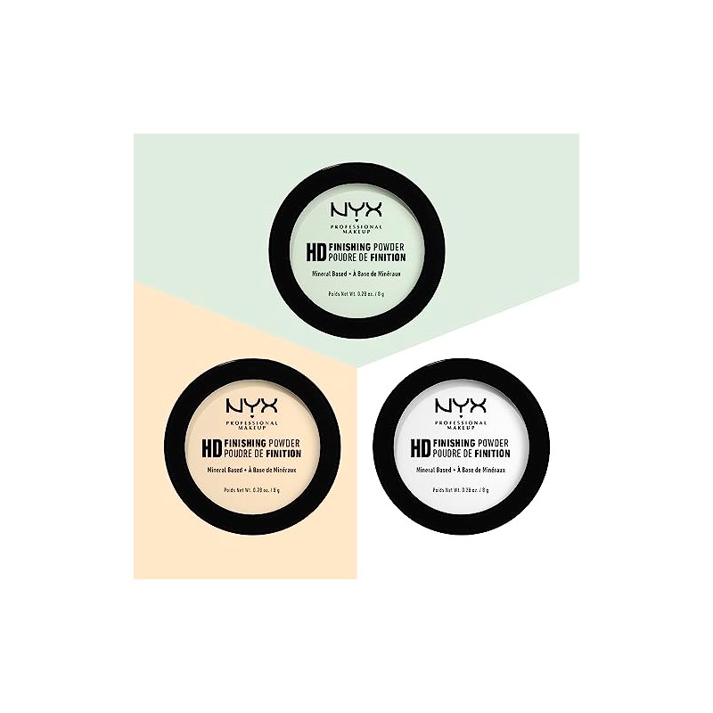 NYX PROFESSIONAL MAKEUP HD Finishing Powder, Pressed Setting Powder -