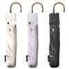 Nakatani Natural Basic Folding Umbrella, UV Lyrica, Charcoal Gray [924-055],