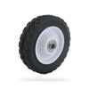 Universal Steel Wheel with Offset Hub for Garden Tools -