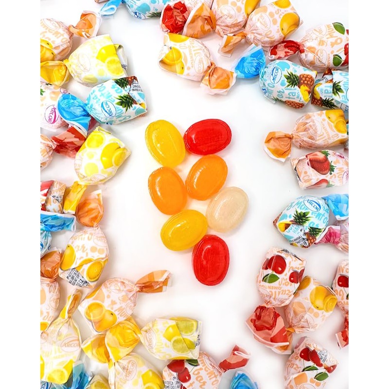 SweetGourmet Fruit Filled Assorted Bon Bon Hard Candy, 5-Pound Bulk