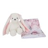 Lambs & Ivy Floral Blanket & White Plush Bunny Stuffed