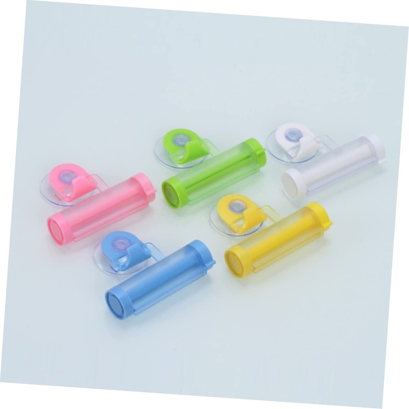 Baluue 5pcs Toothpaste Rolling Squeezer Easy Toothpaste Dispenser Toothpaste Holder
