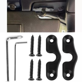 Unbranded Set Sun Visor Clip Repair Kit For Jeep Wrangler JK JL Gladiator JT Metal 18 - 22