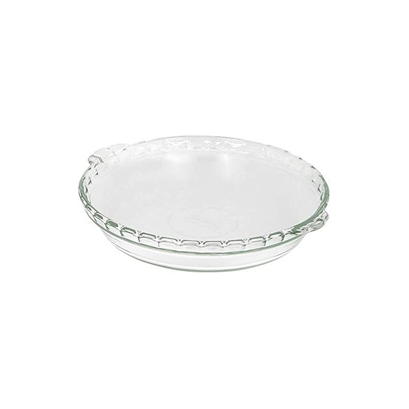 Pyrex Bakeware 9.5" Clear Scalloped Glass Pie Plate - Made