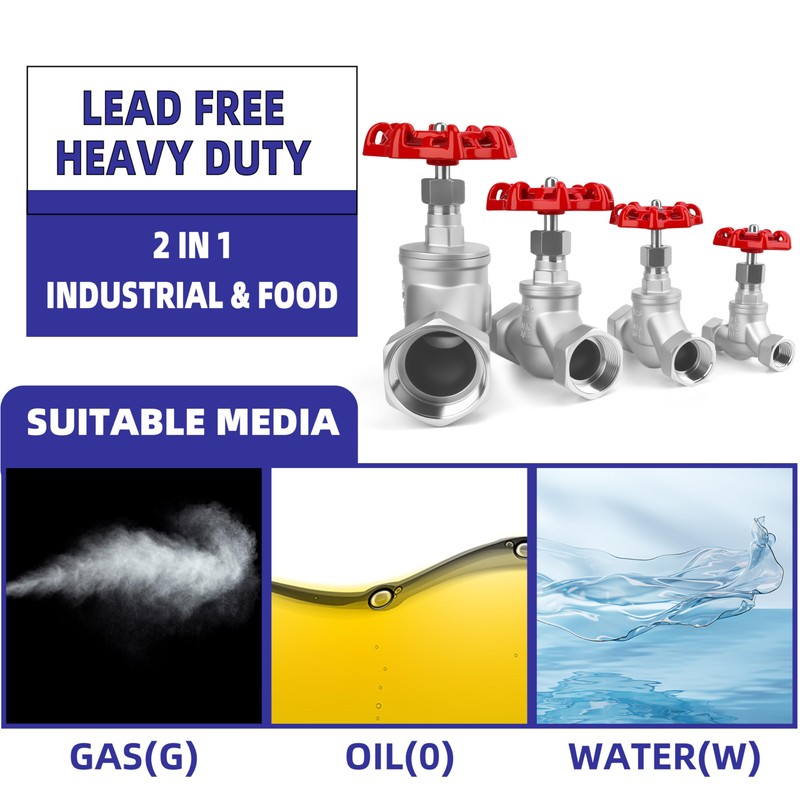 3/4" NPT Stainless Steel S-Type Globe Valve, Accurately Adjust Flow