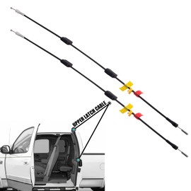 Unikpas Rear Door Upper Latch Cables compatible for Ford F150 1997-2003 F150 Heritage 2004 F250 1997-1999 Rear Left&Right Door Repair Cable kit (2 Pack)