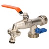 KOTARBAU® Double Ball Outlet Valve with Hose Connection 3/4 Inch