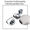 2Pcs Glass Door Pulls No Drilling Drawer Knobs Showcase Cabinets