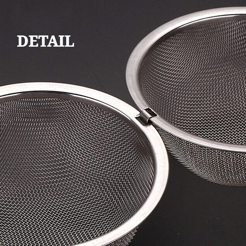 RoserRose Set of 3 Tea Filters, Stainless Steel, 4.5 cm