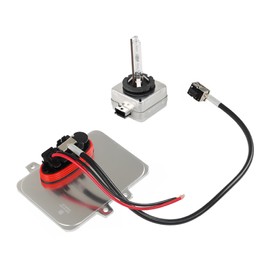 Silscvtt 5DV 009 000-00 Xenon Headlight Ballast Control Unit with Igniter and D1S Bulb Replacement for Escalade 2007-2014 Town Country 2008-2014 E60 2006-2009