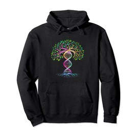 DNA Ancestry Genealogy Family Tree with Genetic Roots Design Pullover Hoodie