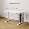 Claiks Electric Standing Desk Adjustable Height with Spacious Storage Bag,