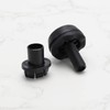 Be In Your Mind 2 Pcs Black Rubber Bonnet Stopper