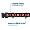 Buckle Down Plastic Clip Collar - BD Argyle Black/Red/Gray -