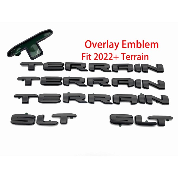 Unbranded 5PCS For 2022-2023 GMC Terrain DOOR TAILGATE SLT Overlay