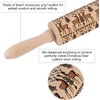 Christmas Wooden Rolling Pins, Xmas 3D Reindeer Shape Decor Embossing