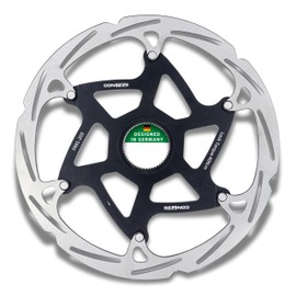 CONTEC Bicycle Brake Disc CDR-LW-CL, 203 mm 218g, Aluminium Spider, Centre Lock, Stainless Steel, Heat Resistant, Easy Assembly, High Braking Power, Silver