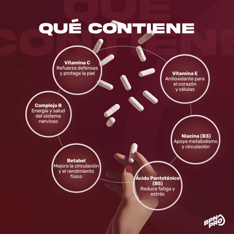 Complejo B con Betabel, Vitaminas C y E BPN PRO