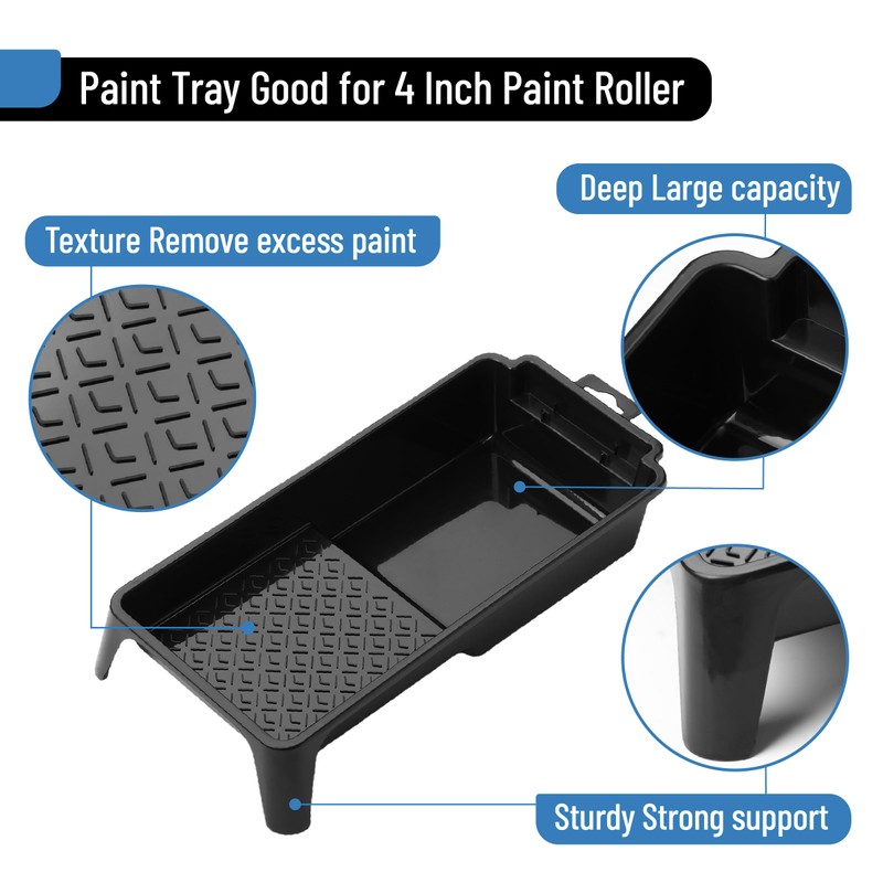 Bates- 4 Inch Paint Tray Set, 22 pcs, 1x 4